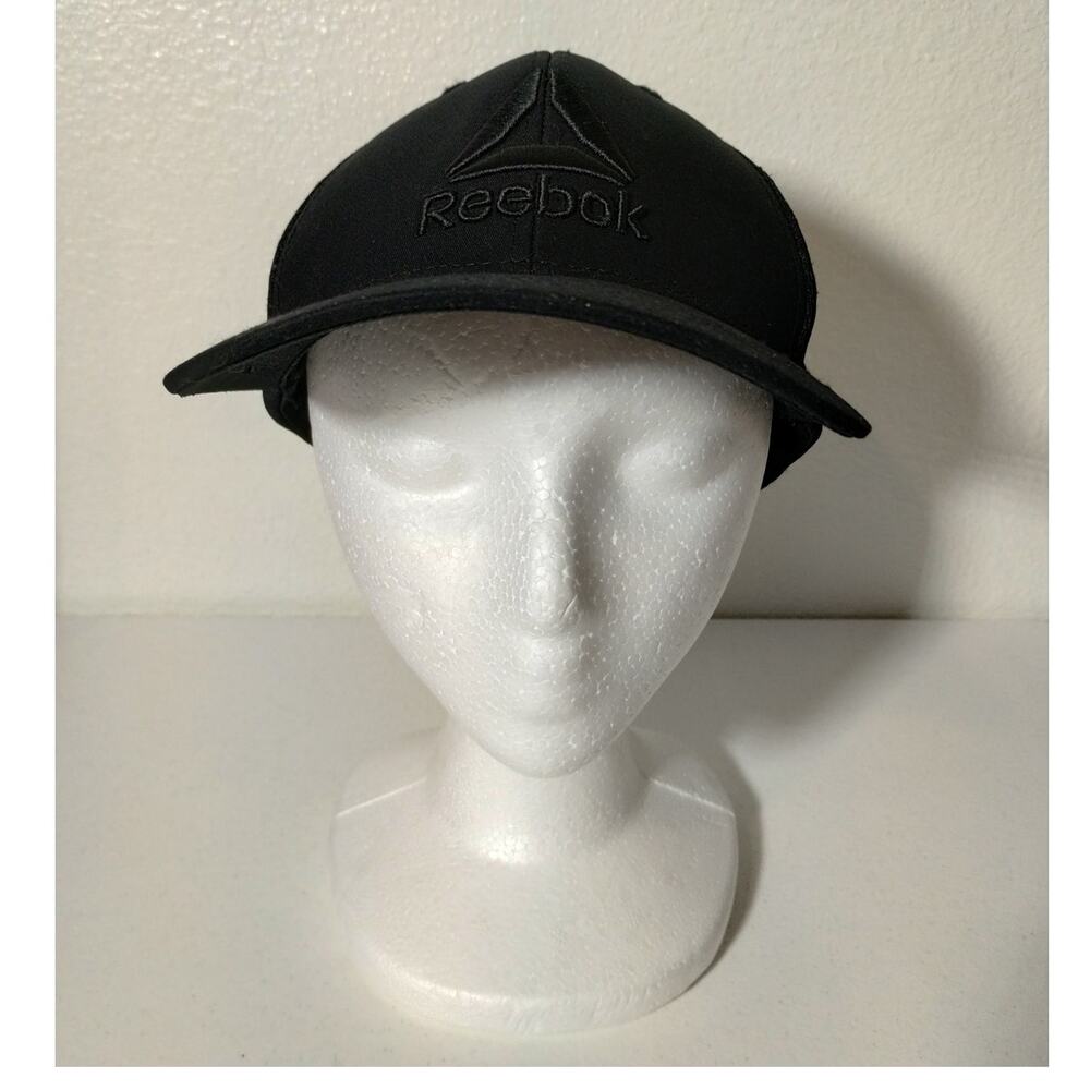 Reebok Adult Unisex One Size Adjustable Black 6-Panel Snapback Pro Hat 2023
